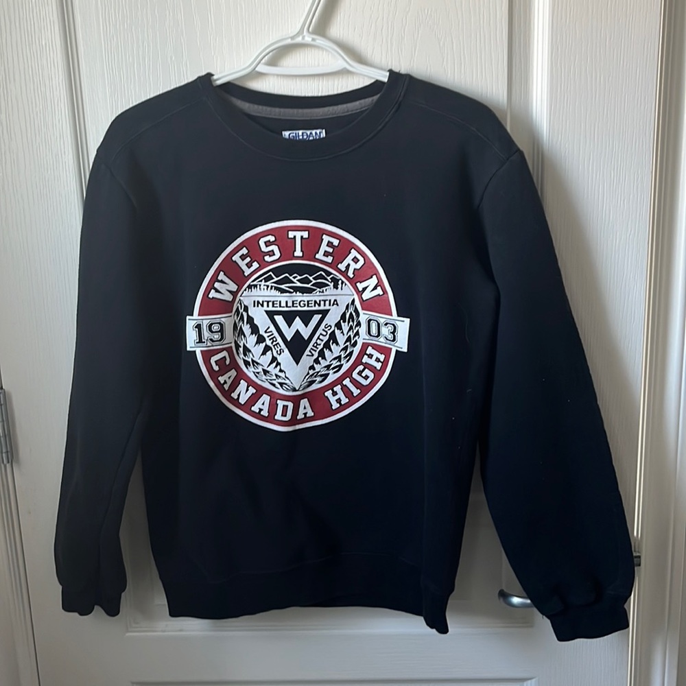 VINTAGE high-school sweatshirt/crewneck